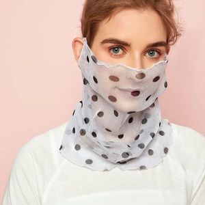 💗❤️- Polkadot Sheer Face mask
